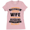Super Cool Wife Of A Freaking Awesome Husband Ladies Fitted T-Shirt