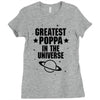 Greatest Poppa In The Universe Ladies Fitted T-Shirt