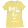 black flag Ladies Fitted T-Shirt