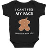 i can't feel my face Baby Bodysuit