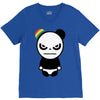 angry panda rainbow V-Neck Tee