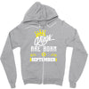 Kings Are Born In September Zipper Hoodie