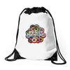 donut hungry Drawstring Bags
