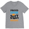Class of 2017 Proud Father Graduation V-Neck Tee