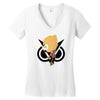funny black gamming Women's V-Neck T-Shirt