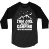Camper Couple Girl White 3/4 Sleeve Shirt