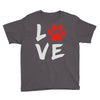 love dog paw Youth Tee