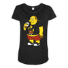 fractal comic book guy Maternity Scoop Neck T-shirt