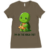 ninja diet (green) Ladies Fitted T-Shirt