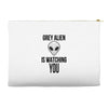 grey alien Accessory Pouches