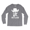 outlaw cow boy motor bike Long Sleeve Shirts