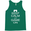 keep calm and game on Tank Top