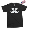 hipster glasses and moustache Exclusive T-shirt