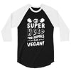 Be A Super Hero For Animals Go Vegan! 3/4 Sleeve Shirt
