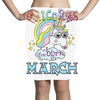 unicorns are born in march cute unicorn Pencil Skirts