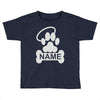 personalized paw halo Toddler T-shirt