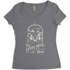 happy mask store Women's Triblend Scoop T-shirt