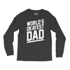world's okayest dad funny Long Sleeve Shirts