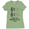 13/8 6/4 These Are Difficult Times Ladies Fitted T-Shirt