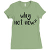 why not now Ladies Fitted T-Shirt