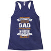 Super Cool Dad Of A Freaking Awesome Nurse Racerback Tank