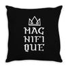 Magnifique With Crown Throw Pillow