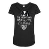 The Mountains Are Calling, I Must Go Maternity Scoop Neck T-shirt