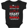 There's This Boy Who Stole My Heart He Calls Me Momma Baby Bodysuit