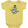 lets rock!!! black Baby Onesie