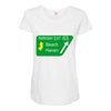 gps logo free exit 63 beach haven Maternity Scoop Neck T-shirt