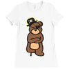 pirate bear Ladies Fitted T-Shirt