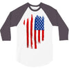 sa distress flag cool american 3/4 Sleeve Shirt