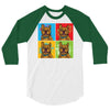 pop art 3/4 Sleeve Shirt