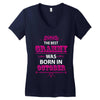 The Best Grammy Was Born In October Women's V-Neck T-Shirt