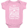 love love love camping! Baby Bodysuit