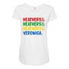 heathers girls and veronica Maternity Scoop Neck T-shirt