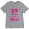 This Beauty Runs Like a Beast V-Neck Tee