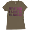 my other t shirt is hilarious Ladies Fitted T-Shirt