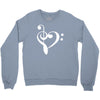 music heart rock baseball jersey Crewneck Sweatshirt