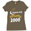 queens are born in 2000 Ladies Fitted T-Shirt