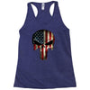 skull us flag Racerback Tank