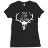 this is my design funny retro hannibal season horror vintage Ladies Fitted T-Shirt