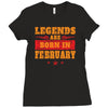 Legends Are Born In February Ladies Fitted T-Shirt