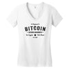 Bitcoin Satoshi Nakamoto In Crypto We Trust Women's V-Neck T-Shirt