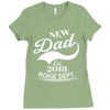 New Dad 2018 Rokie Dept. Ladies Fitted T-Shirt