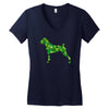 boxer leaf Women's V-Neck T-Shirt