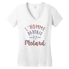 l homme parfait est motard Women's V-Neck T-Shirt