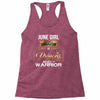 june  girl is a perfect combination of princess and warrior Racerback Tank