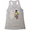ski mood french bulldog Racerback Tank