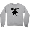 beast muscle guy workout Crewneck Sweatshirt